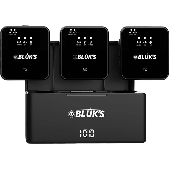 Bluks ENC Wireless Mic with Handheld Stick