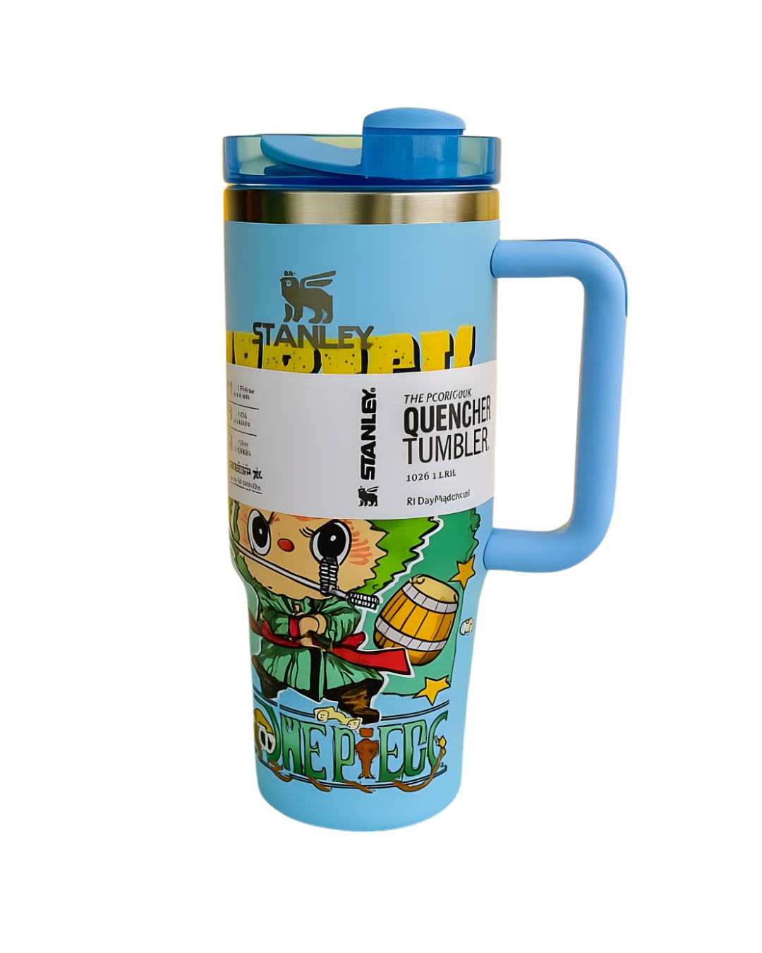 Labubu 40 Oz Stanley Quencher Tumbler H2.0 Dupe with Topper