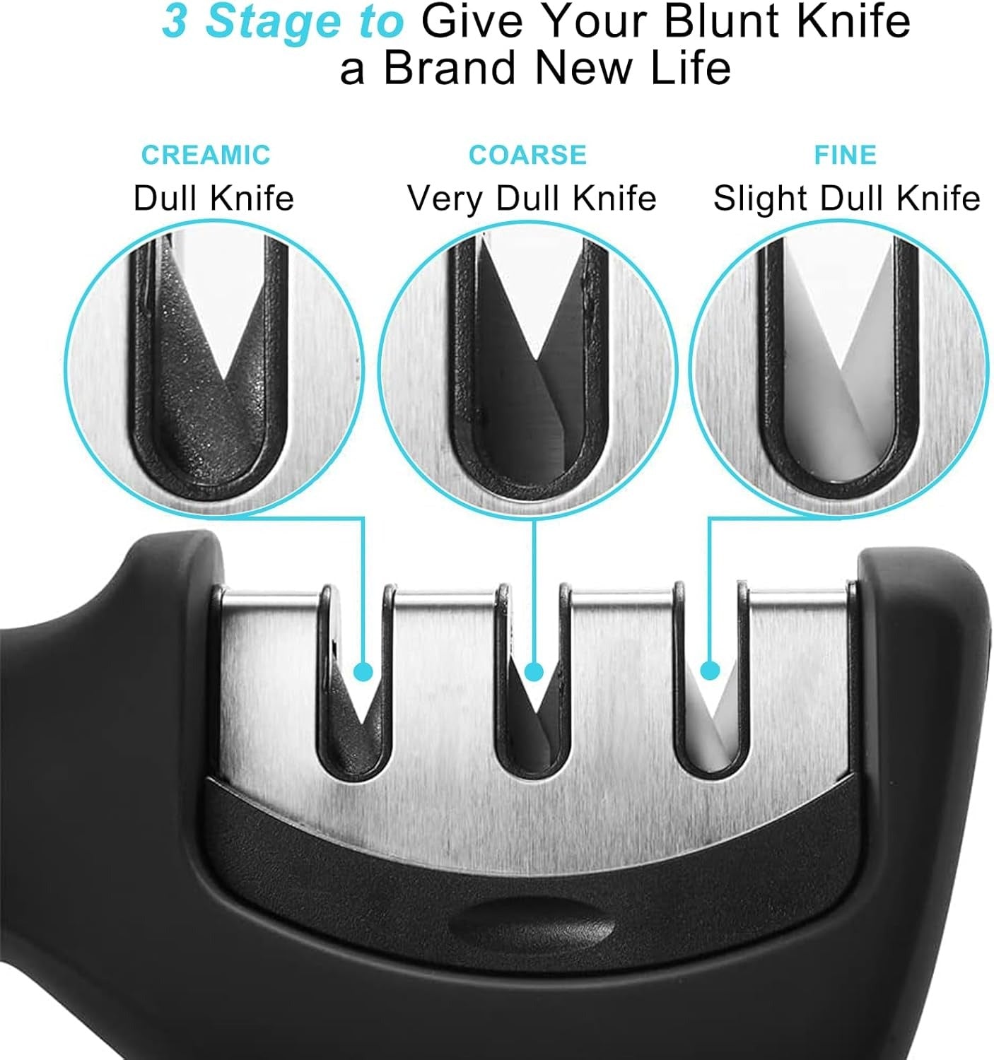 Knife Sharpener - 3 Stage