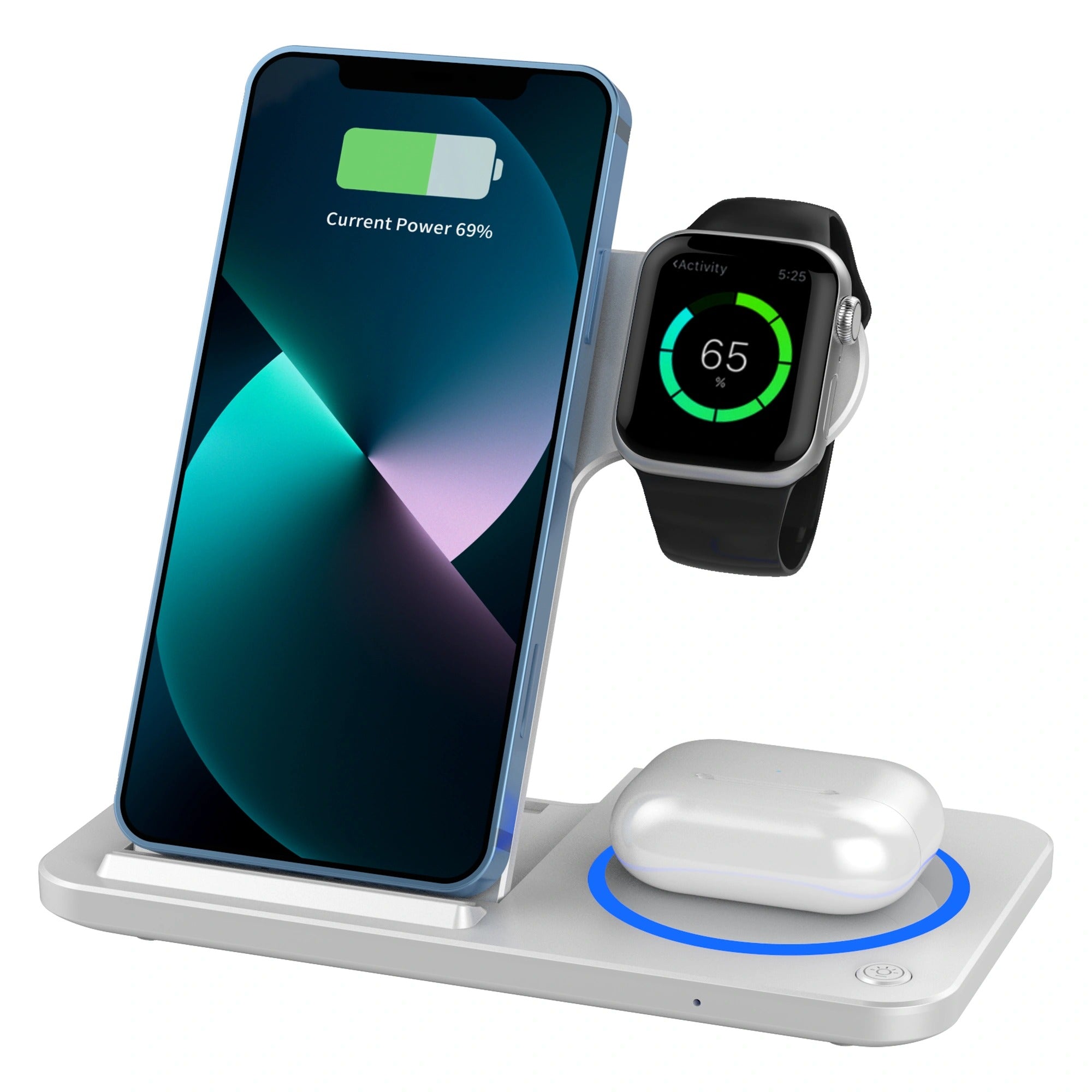 WiWU Foldable 3 in 1 Wireless Charger